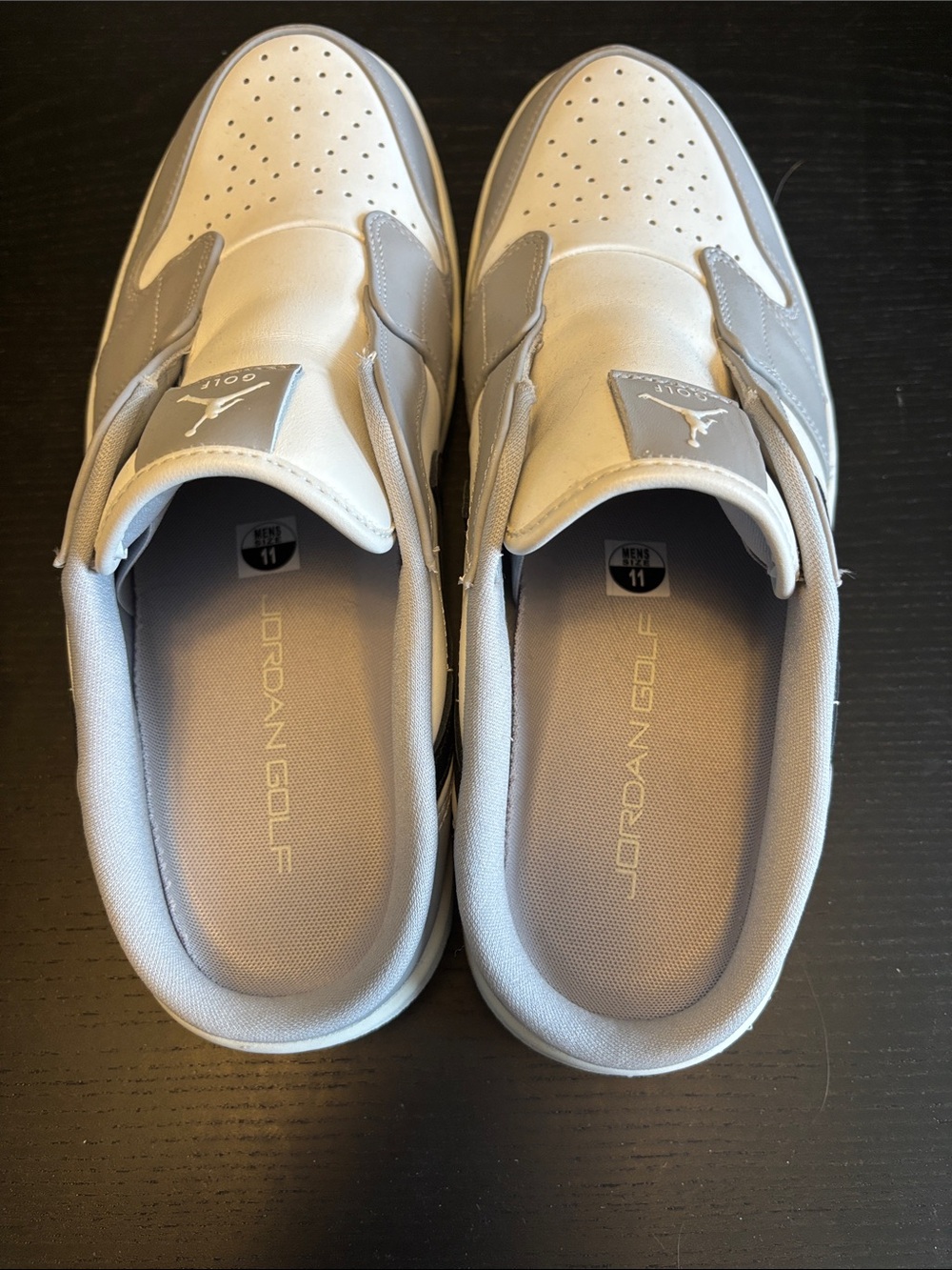 Jordan Golf Slip-On Sneakers - White & Gray - Picture 2 of 4